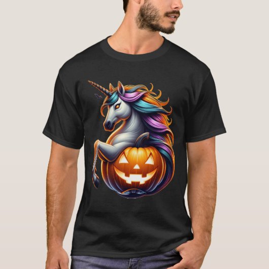 🎃👻 Halloween Spooky Horse Shirt 🦄🕷️ (Voorkant)