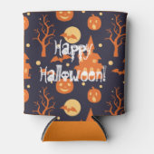 Halloween Spooky House Bats Trees Pumpkin Festive Blikjeskoeler (Voorkant)