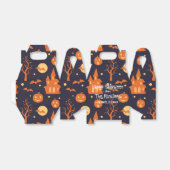 Halloween Spooky House Bats Trees Pumpkin Party Bedankdoosjes (Uitgevouwen)