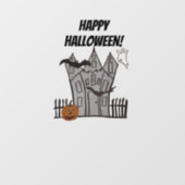 Halloween Spooky House Window Cling Raamsticker (Vel)