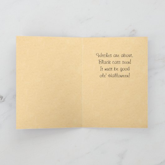  Halloween Spooky Kaart (Binnen)