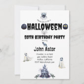 Halloween Spooky Kaart (Voorkant)