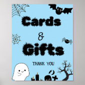 Halloween spooky kaart en geschenken dank u poster (Voorkant)