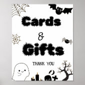 Halloween spooky kaart en geschenken dank u poster (Voorkant)