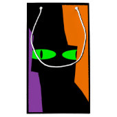 Halloween Spooky Kooky Black Cat Eyes Klein Cadeauzakje (Achterkant)