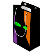 Halloween Spooky Kooky Black Cat Eyes Klein Cadeauzakje (Voorkant Gekanteld)