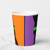 Halloween Spooky Kooky Black Cat Eyes Papieren Bekers (Rechts)