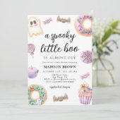 Halloween Spooky Little Boo Baby shower Kaart (Staand voorkant)