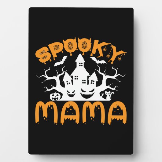 Halloween Spooky Mama Birthday Fotoplaat (voorkant)
