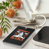 Halloween Spooky Mama Birthday Sleutelhanger (Voorkant Rechts)