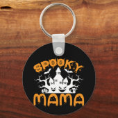 Halloween Spooky Mama Birthday Sleutelhanger (Voorkant)
