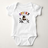 Halloween Spooky Mini Retro leuke boe geest Romper (Voorkant)