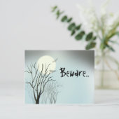 Halloween Spooky Moon Kaart (Staand voorkant)