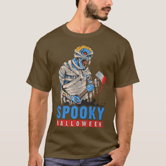 Halloween, Spooky Mummy Zombie With Ae 4179 T-shirt