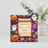 Halloween Spooky Night Bash: Doe mee voor de lol! Kaart (Staand voorkant)