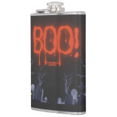 Halloween Spooky Night Graveyard Pumpkin Heupfles (Links)