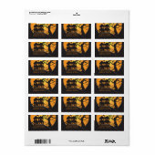 Halloween Spooky Night Return Adres Label (Full Sheet)