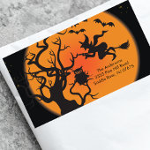 Halloween Spooky Night Return Adres Label