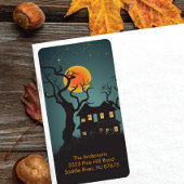 Halloween Spooky Night Return Adres Label