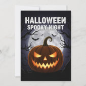 Halloween Spooky Night Uitnodiging (Voorkant)