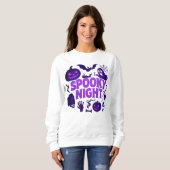 Halloween Spooky Night Unieke Kleding Unisex Trui (Voorkant volledig)