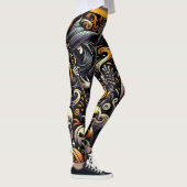 Halloween: Spooky Night van Heksen en Pompoenen Leggings (Rechts)