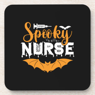 Halloween Spooky Nurse Birthday Bier Onderzetter