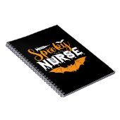 Halloween Spooky Nurse Birthday Notitieboek (Rechterzijde)