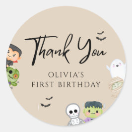 Halloween Spooky One Birthday Favoriet Gift Labels