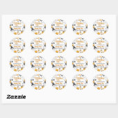 Halloween Spooky One Birthday Party Ronde Sticker (Vel)