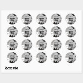 HAlloween Spooky One Eerste Verjaardagsfeest Ronde Sticker (Vel)