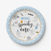 Halloween Spooky One Paper Bord - Blauw (Voorkant)