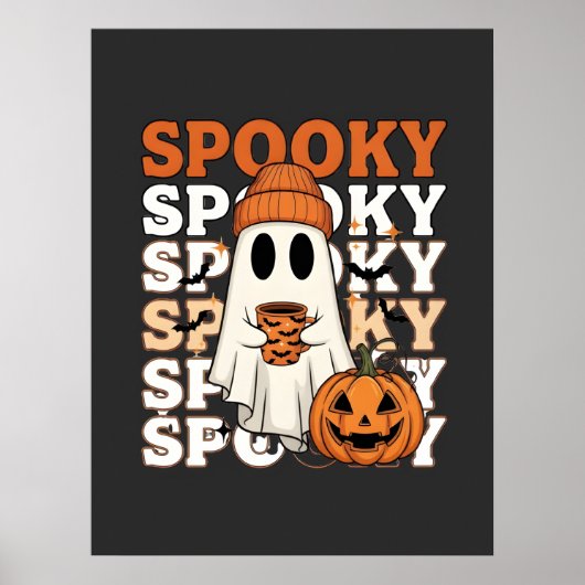 Halloween spooky ontwerp poster (Voorkant)