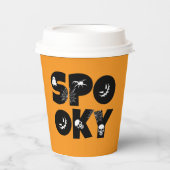 Halloween spooky  papieren bekers (Voorkant)