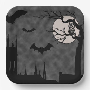 HALLOWEEN SPOOKY PAPIEREN BORDEN BORDJE