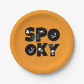 Halloween spooky  papieren bordje (Voorkant)