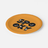 Halloween spooky  papieren bordje (Gekanteld)