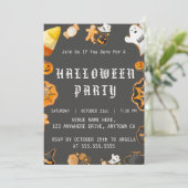 HALLOWEEN SPOOKY PARTIJ KAART (Staand voorkant)