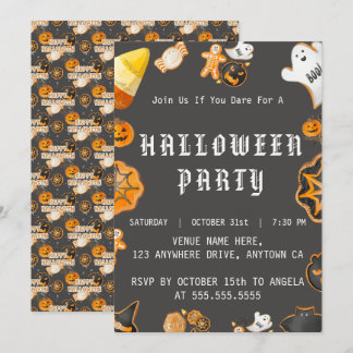 HALLOWEEN SPOOKY PARTIJ KAART