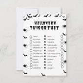 HAlloween Spooky Party Dit of Dat spel Kaart (Voorkant)