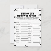 HAlloween Spooky Party Finish de zin game Kaart (Voorkant)