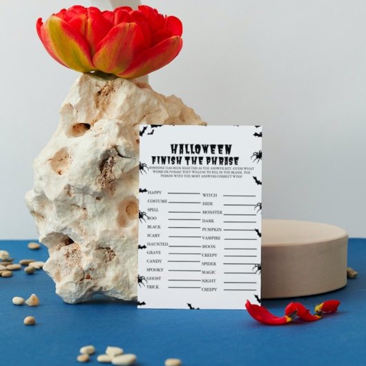 HAlloween Spooky Party Finish de zin game Kaart