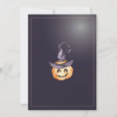Halloween Spooky Party Pumpkins Verjaardag Kaart (Achterkant)