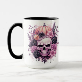 Halloween Spooky Pink Skull Mok