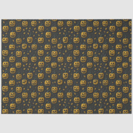 Halloween spooky pompoen cartoon donker contrast tissuepapier