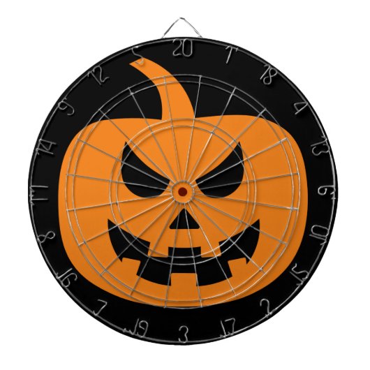 Halloween Spooky Pompoen Eng Dartbord (Voorkant)