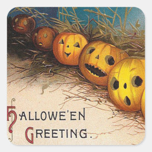 Halloween spooky pompoenen Vakantie sticker