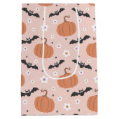 Halloween Spooky Pumpink Medium Cadeauzakje (Achterkant)