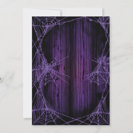 Halloween Spooky Pumpkin head Uitnodiging (Achterkant)