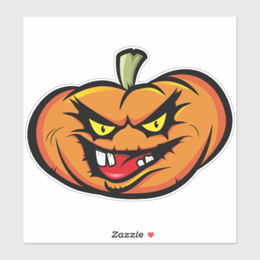 Halloween Spooky Pumpkin Sticker (Vel)